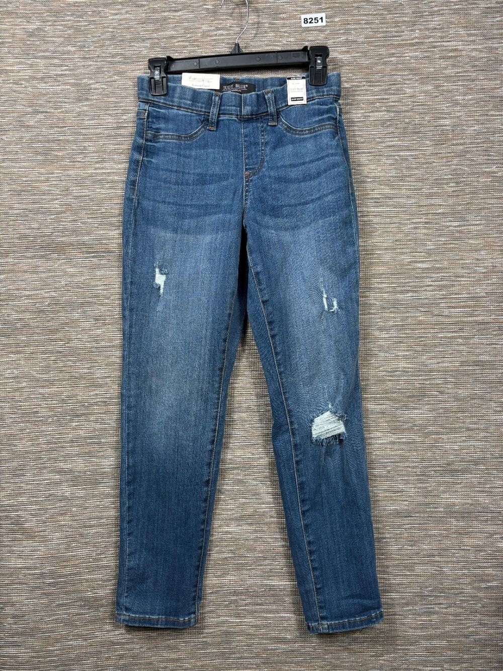 Judy Blue Pull On Jegging Jeans Womens 1/25 Worland Boyfriend Pants JB88369 DK